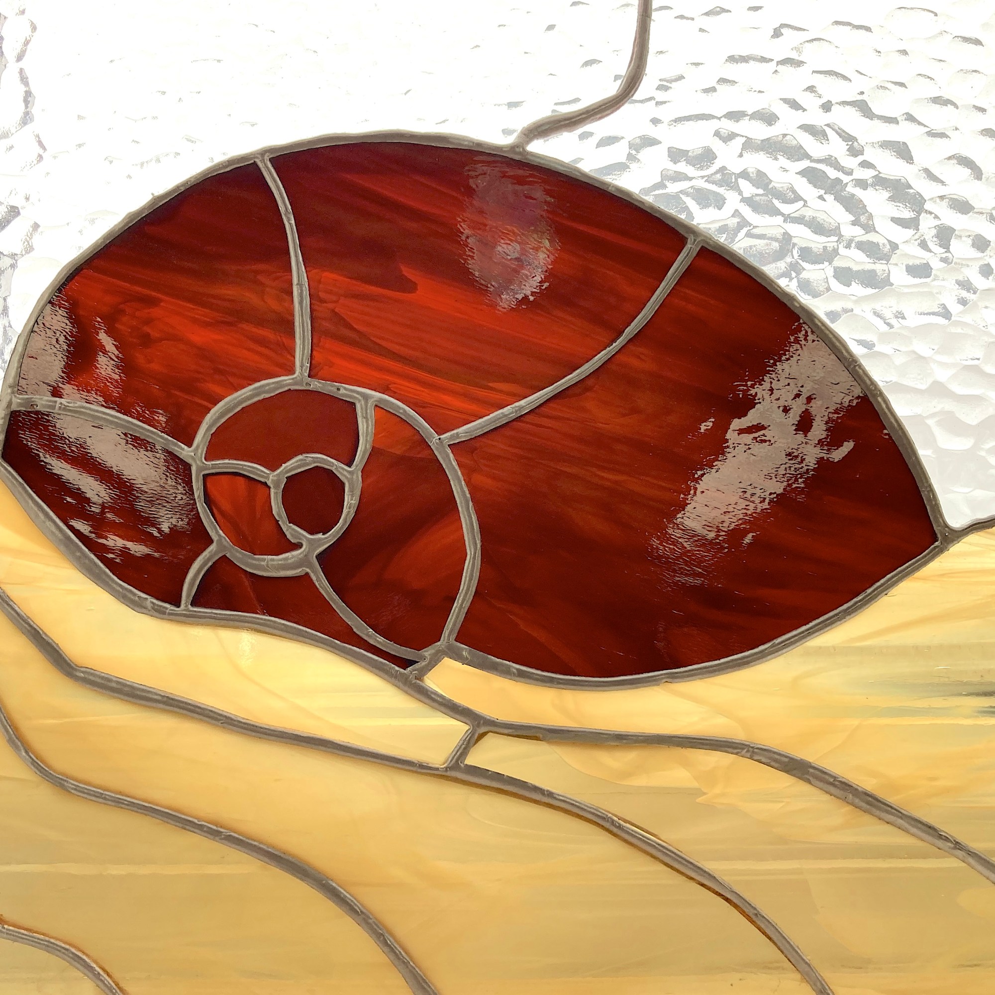 Peinture et vitrail en technique Tiffany, créations de Danielle Ouellet.