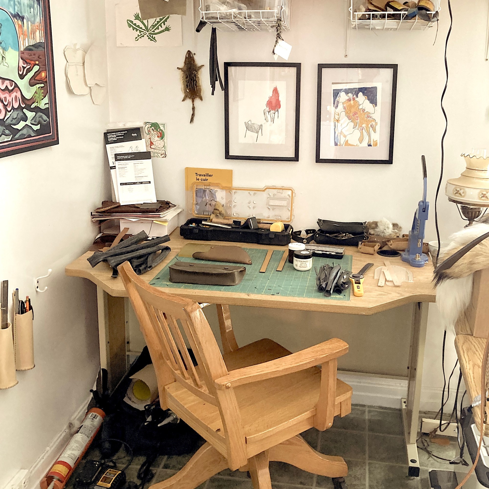 Sacs et accessoires en cuir recyclé, maroquinerie artisanale par Ariane Breault | Bolito | Cornuto Craft.